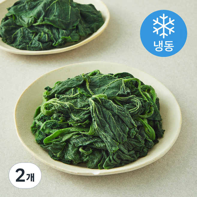 나물투데이 국내산 데친 호박잎 (냉동), 2개, 800g