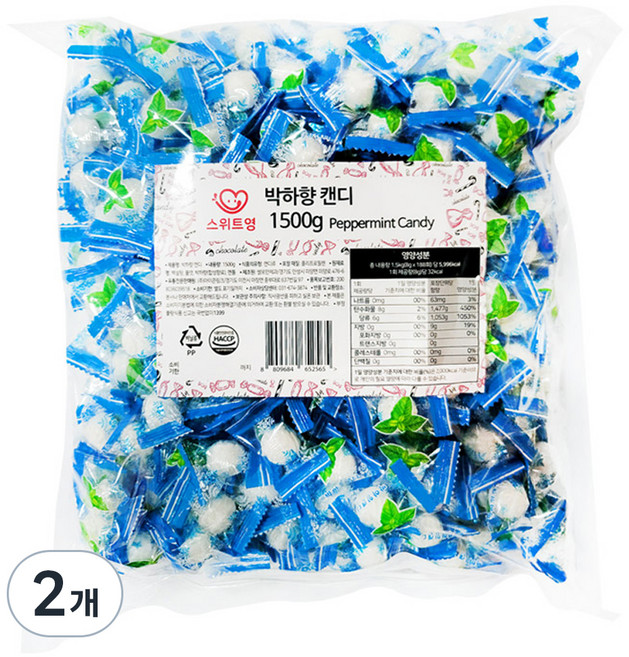 스위트영 박하향 캔디, 1.5kg, 2개