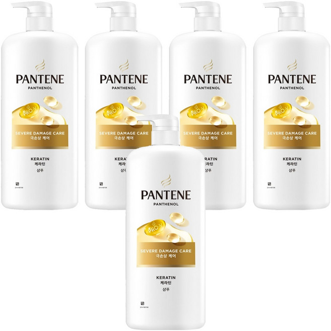 PANTENE 潘婷 極度受損修護洗髮精 水果, 5個, 1.2L