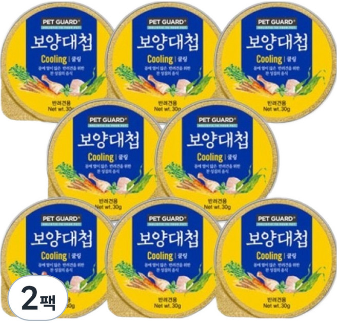 보양대첩 생후3개월~전연령 쿨링캔 습식사료, 오리, 240g, 2개