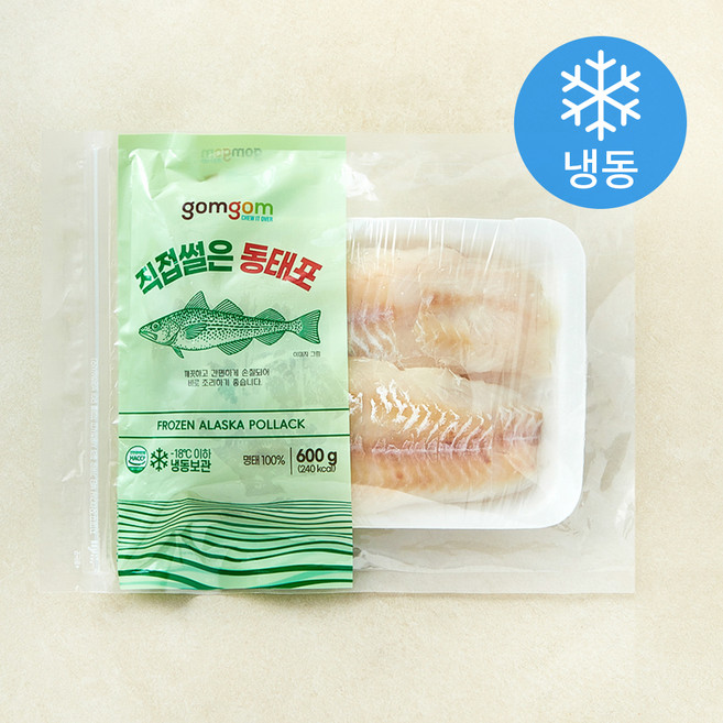 곰곰 직접썰은 동태포 (냉동), 600g, 1개
