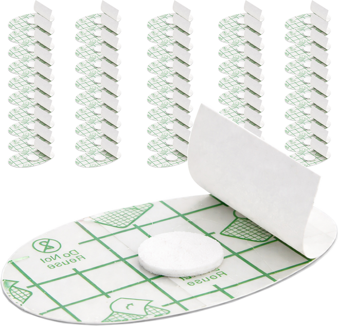 이고다 업그레이드형 패드 성인 귀 방수 스티커 테이프 특대형, 투명, 50개