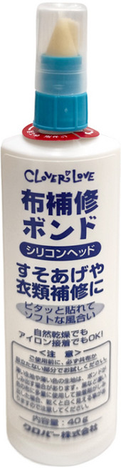 Clover 可樂牌 布料補修接著劑 矽利康膠頭 尺寸: 75x170x26mm 日本產, 1個
