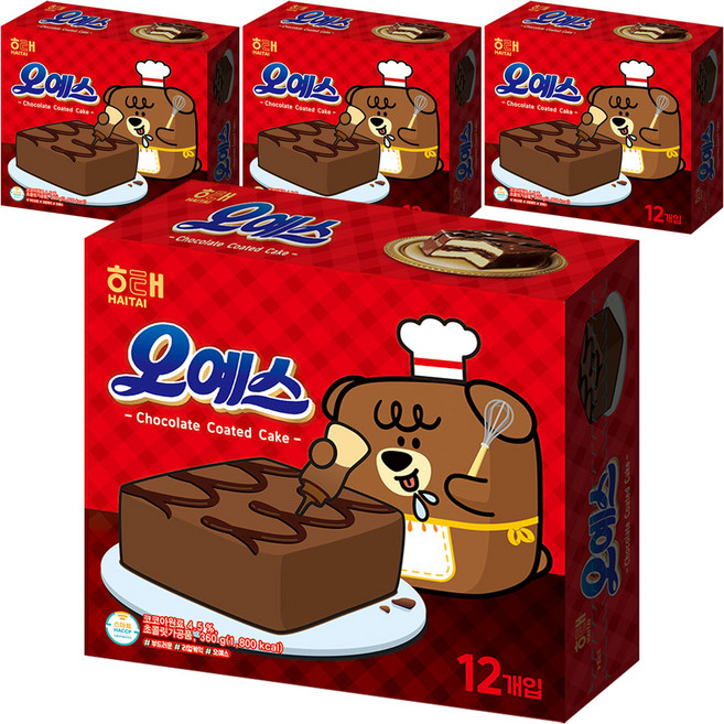 해태제과 오예스, 360g, 4개