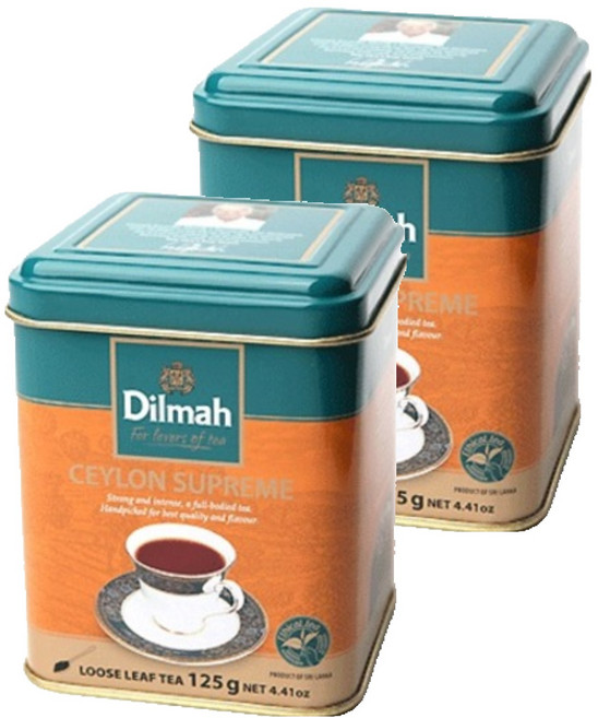 딜마 클래식 실론 홍차, 125g, 2개, 1개입