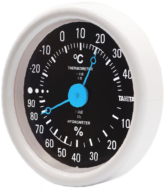 TANITA 塔尼達 指針式溫濕度計 TT-515, 黑色, 1個