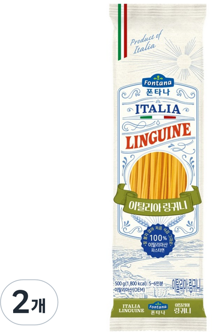 폰타나 이탈리아 링귀니, 500g, 2개