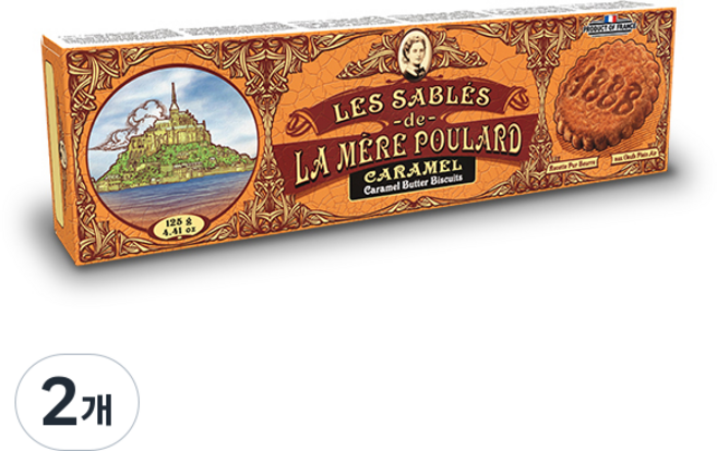 메르플라르드 샤브레 카라멜 버터 쿠키, 2개, 125g
