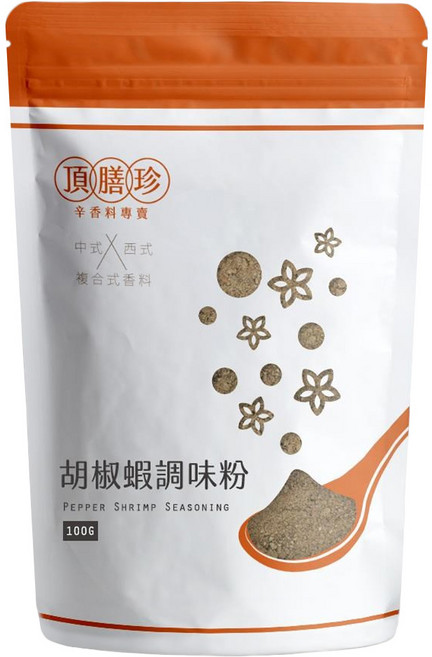 頂膳珍 胡椒蝦調味粉, 100g, 1包