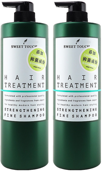 SWEET TOUCH 直覺 抑菌香水洗髮精 鼠尾草海鹽 添加抑菌成份Chlorhexidine 專業香水級精油 綿羊油黃金秀髮配方, 1L, 2瓶