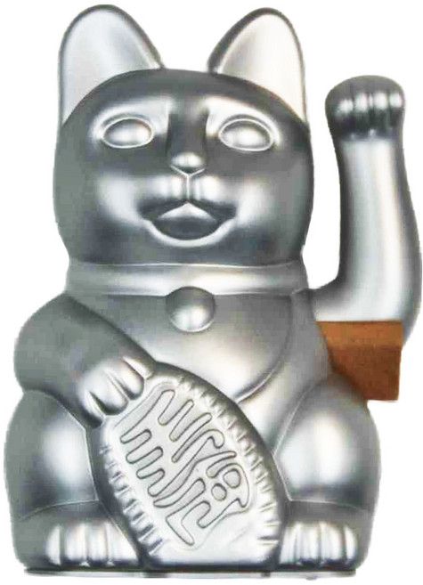 Diminuto Cielo 幸運繽紛自動招手招財貓, 銀色