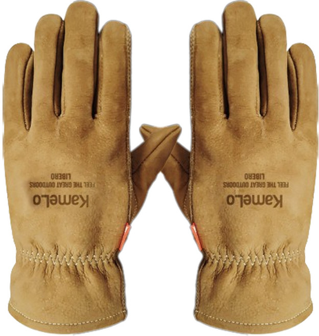카멜로 리베로 프리미엄 아웃도어 가죽 안전장갑, 1개