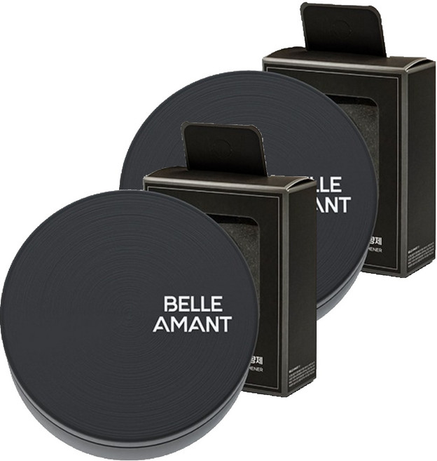 벨르아망 시그니쳐 차량용 방향제 블랙, 2개, 플라윗