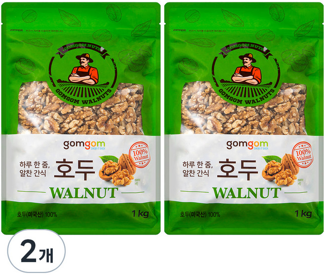 곰곰 호두, 1kg, 2개