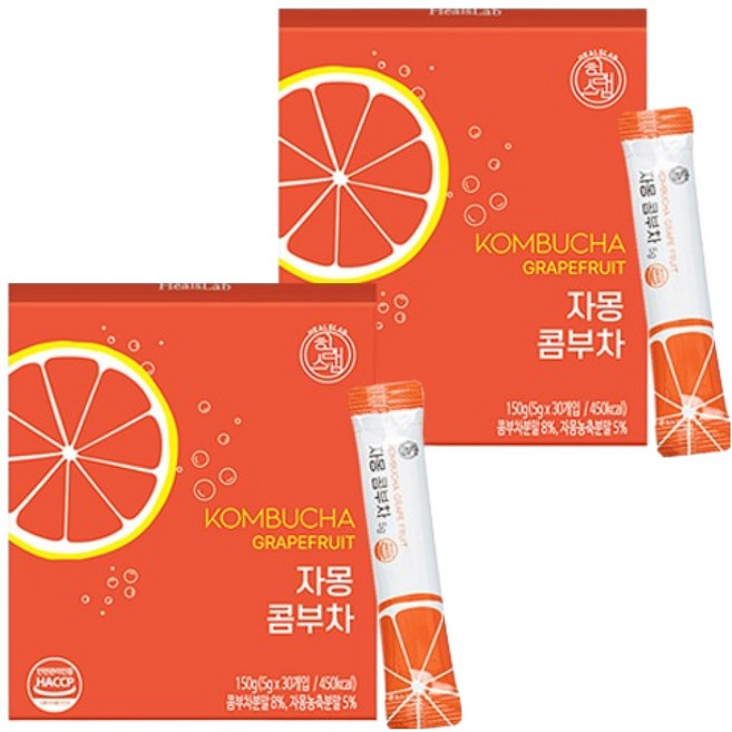 힐스랩 콤부차 자몽, 5g, 30개입, 2개