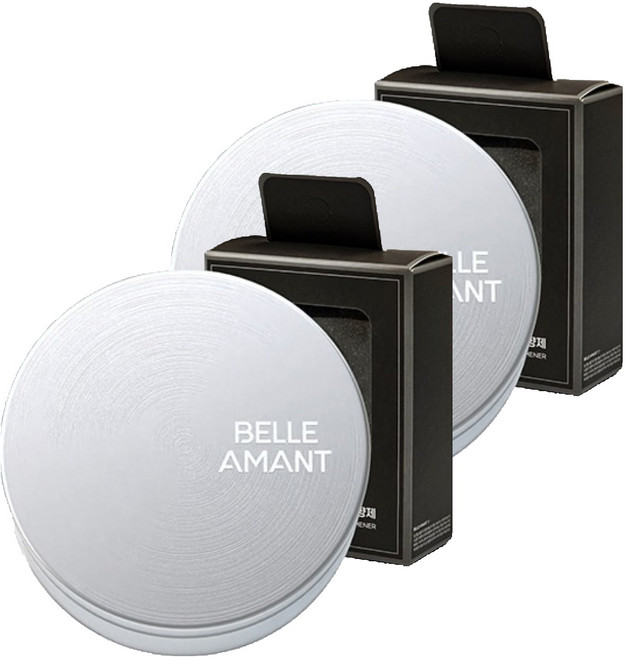 벨르아망 시그니쳐 차량용 방향제 본품 실버, 2개, 블랙체리