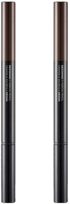 fmgt 디자이닝 아이브로우 오토펜슬 0.3g, 04블랙브라운, 2개