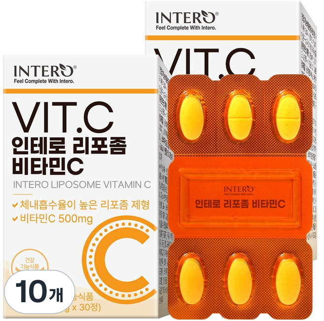 인테로 리포좀 비타민C 33g, 30정, 10개