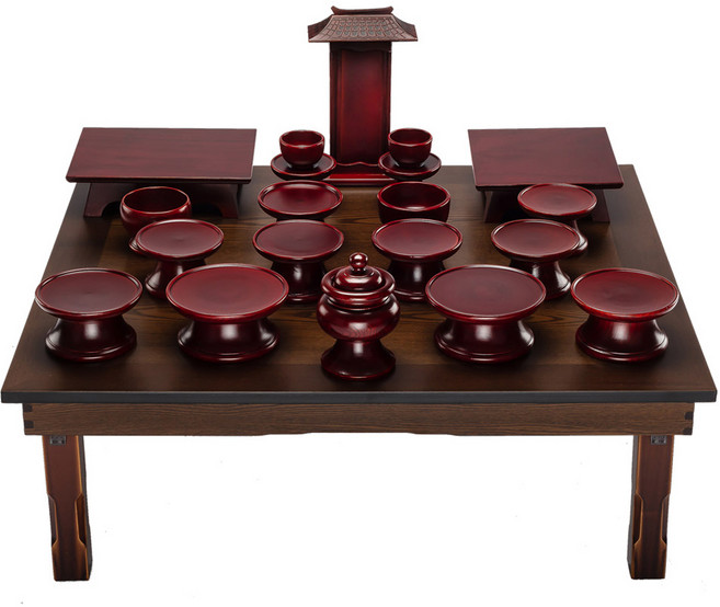 남원목기공예 문화재 물푸레 간편 실속제기, 1세트, 제기 20p