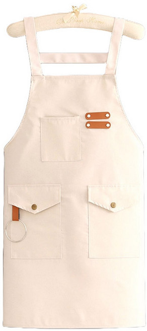 알로데 밀크티 플랩 미술 앞치마, TYPE10플랩화이트