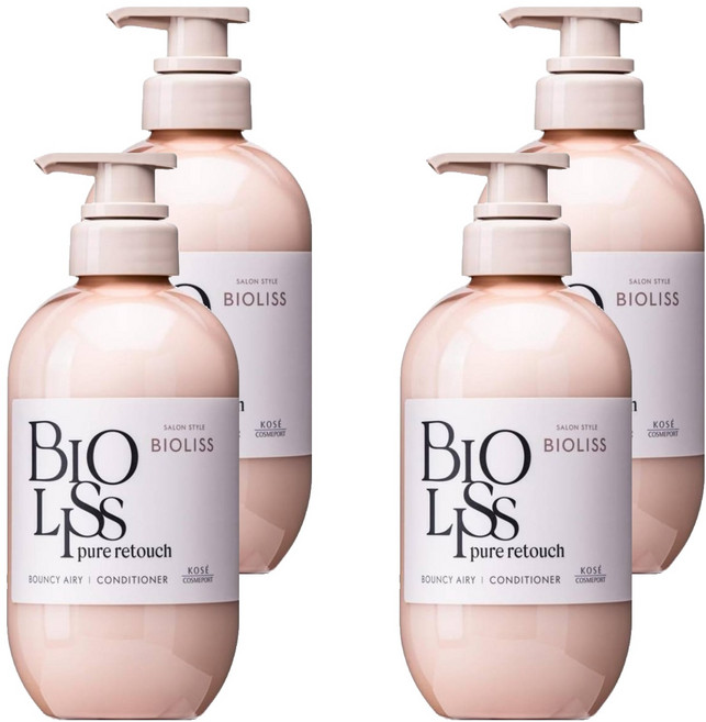 KOSE 高絲 BIOLISS 苾歐莉絲 PURE系列 潤髮乳 豐盈蓬鬆, 480ml, 4瓶