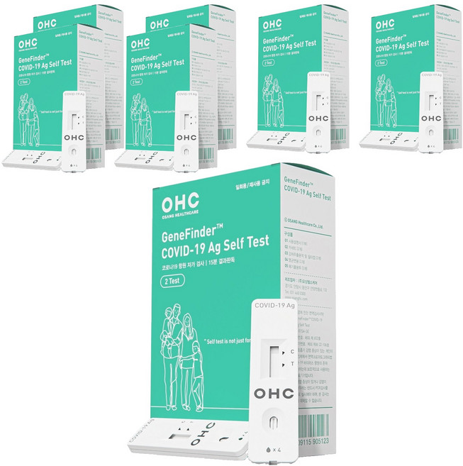 오상헬스케어 코로나 신속 항원 자가검사키트, 2개입, 7개
