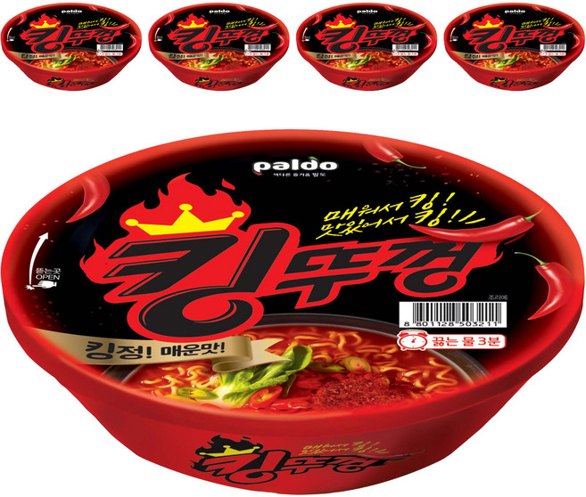 paldo 八道 食麵王辛辣大碗麵 110g, 5入