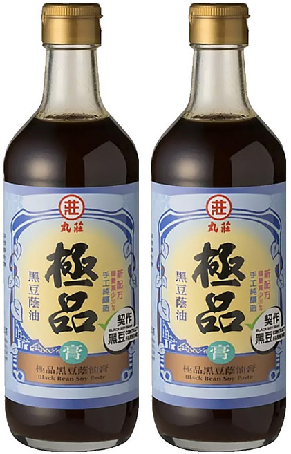 丸莊醬油 黑豆蔭油膏 手工純釀造, 550g, 2瓶