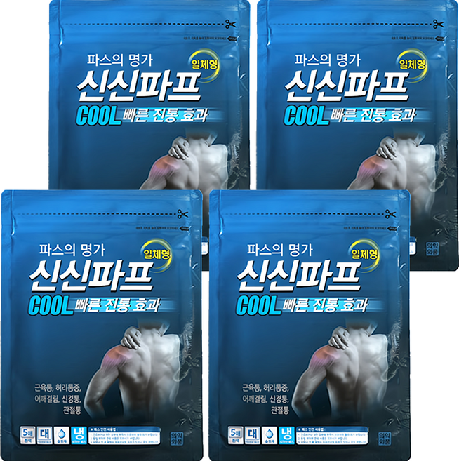 신신제약 신신파프 COOL 파스, 5개입, 4개