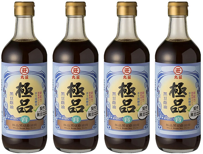 丸莊醬油 黑豆蔭油膏 手工純釀造, 550g, 4瓶