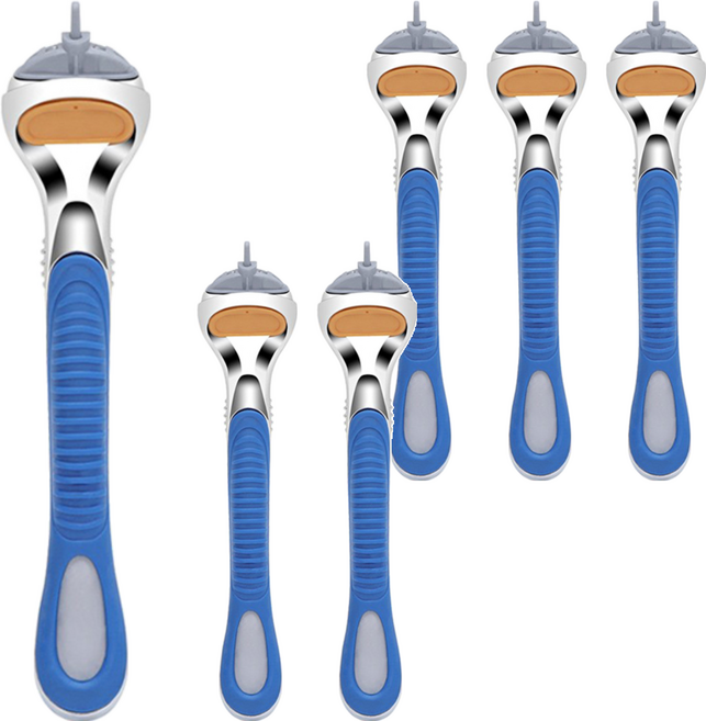 큐지오 프리미엄 질레트 면도기 호환용, 1개입, 6개