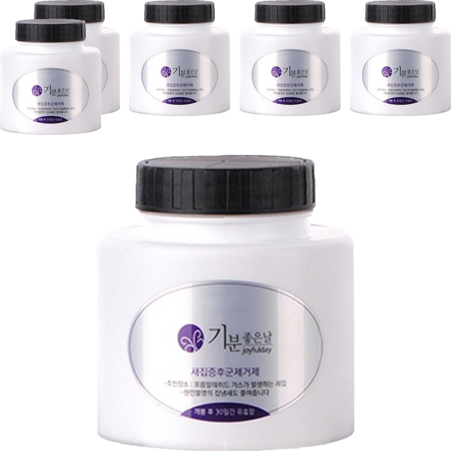 기분좋은날 방향제 자동 분사기 냄새 제거 카트리지 리필 블랙체리 대, 240g, 6개