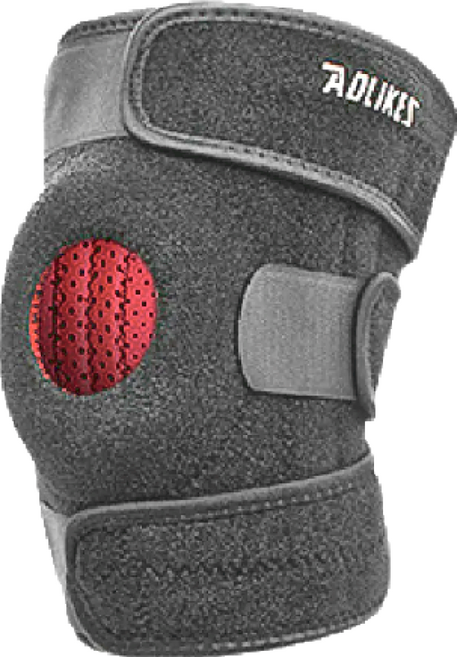 AOLIKES 奧力克斯 加壓支撐護膝 FC070, 1個, 黑紅色