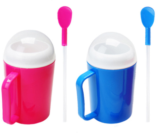 슬러시 메이커 2종 세트, 블루 + 핑크, 1세트