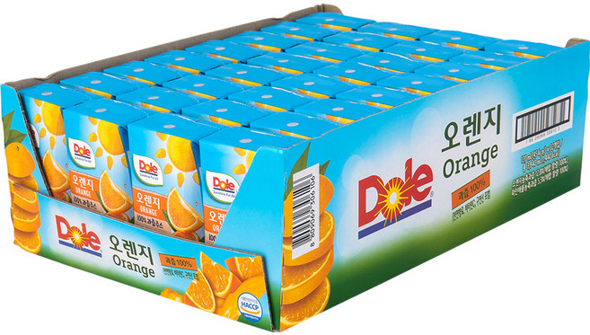 돌 오렌지 주스, 120ml, 32개