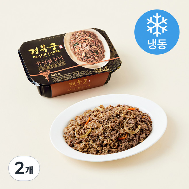 경복궁 양념 불고기 (냉동), 600g, 2개