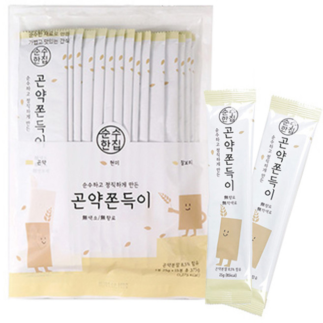 순수한집 곤약쫀드기, 375g, 1개