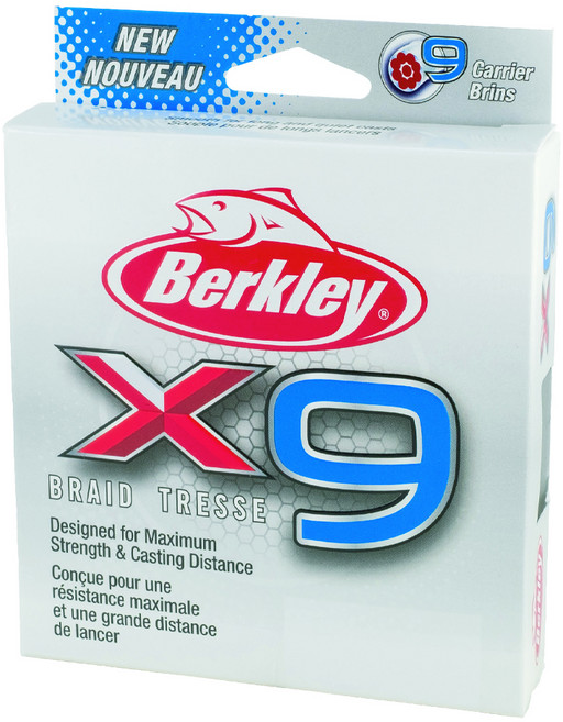 Berkley 貝克力 X9 九股編織PE線 X9B3304-22, 多色, 1捲
