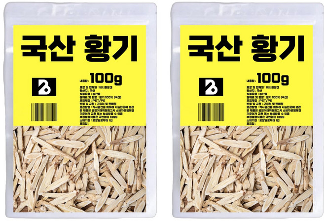 비니플랑센 국산 황기 절편, 100g, 2개
