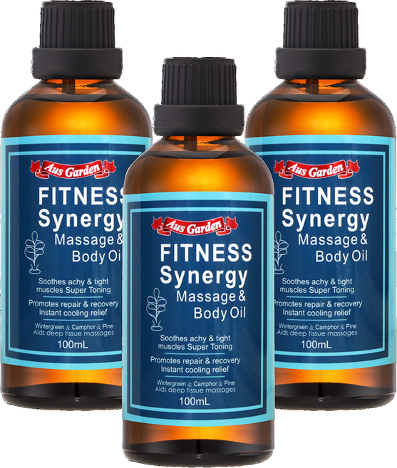 Aus Garden澳維花園 精油 A703 運動健身按摩油 100ml, 3瓶