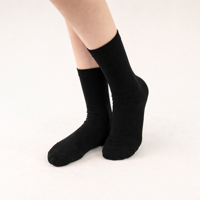 구냥씩 여성용 무지 중목 양말 10켤레