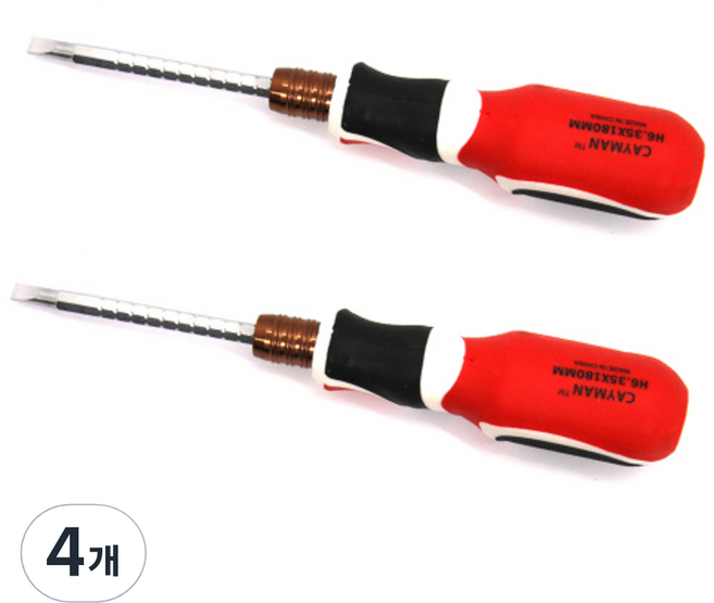 카이만 길이 조절 드라이버 6 x 180 mm, 4개