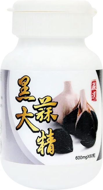必盛氏 黑大蒜精, 600mg, 60顆, 1罐