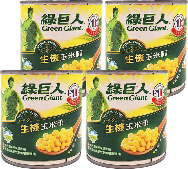 Green Giant 綠巨人 生機玉米粒, 150g, 4罐