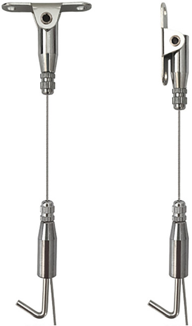 천장 경사걸이 소형, 실버, 2개