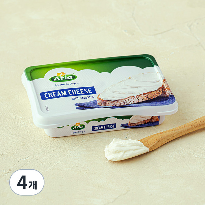 Arla 크림치즈, 150g, 1개입, 4개