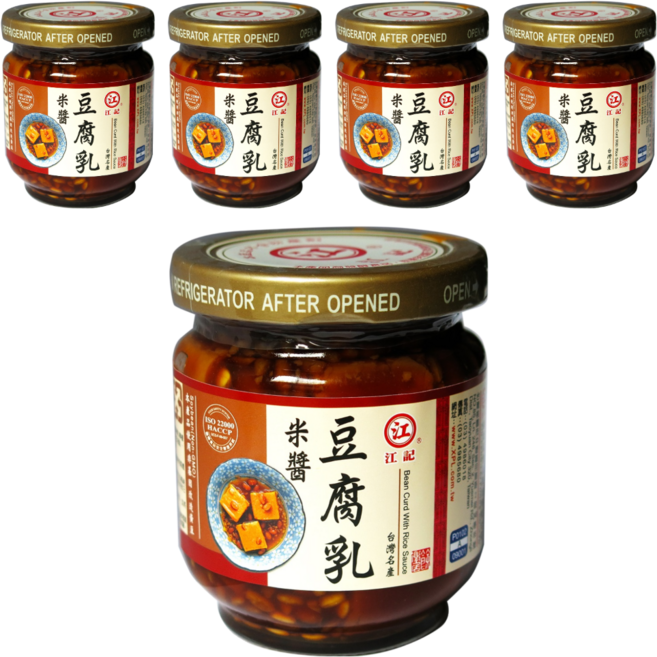 江記 米醬豆腐乳, 200g, 5罐