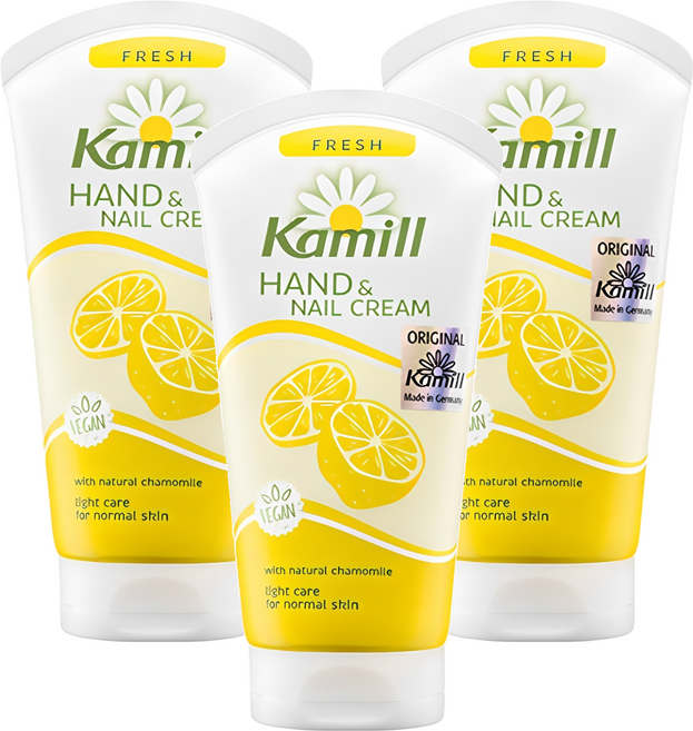 카밀 핸드 & 네일 크림 프레쉬, 75ml, 3개