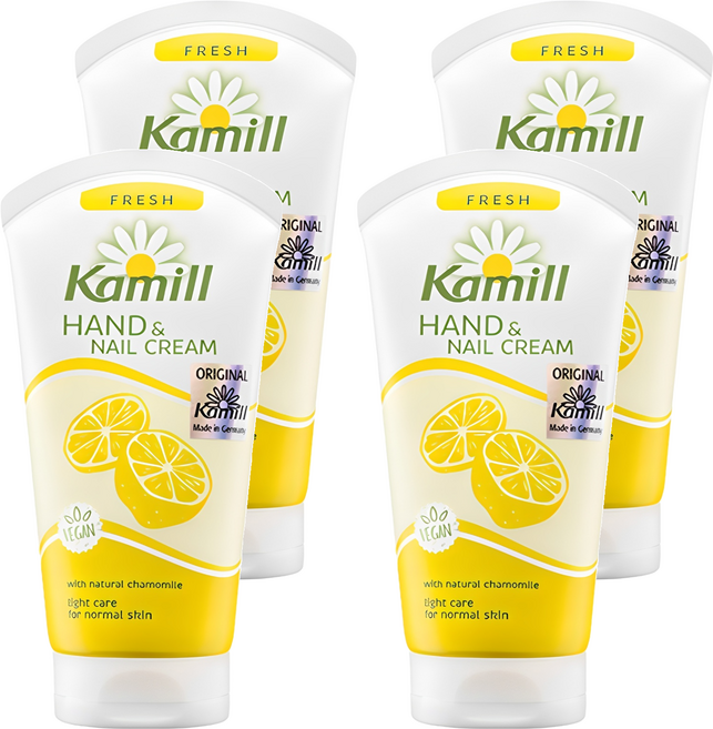 카밀 핸드 & 네일 크림 프레쉬, 75ml, 4개