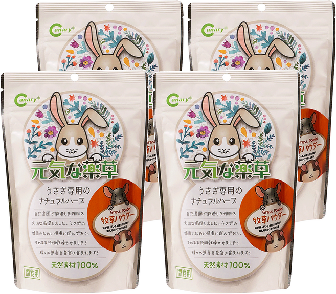 Canary 上山採藥輔助食品 牧草粉, 4個, 100g